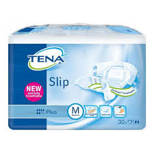 ПОДГУЗНИКИ ДЛЯ ВЗРОСЛЫХ TENA SLIP PLUS MEDIUM / PODGUZNIKI DLYA VZROSLIH TENA SLIP PLUS MEDIUM