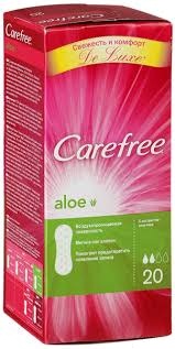 ПРОКЛАДКИ ЖЕНСКИЕ ГИГИЕНИЧЕСКИЕ CAREFREE WITH ALOE / PROKLADKI ZHENSKIE GIGIENICHESKIE CAREFREE WITH ALOE