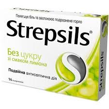 СТРЕПСИЛС без сахара, со вкусом лимона / STREPSILS