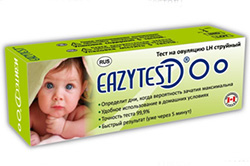 ТЕСТ ДЛЯ ОПРЕДЕЛЕНИЯ ОВУЛЯЦИИ EAZYTEST (ИЗИТЕСТ) / TEST DLYA OPREDELENIYA OVULYATSII EAZYTEST (IZITEST)
