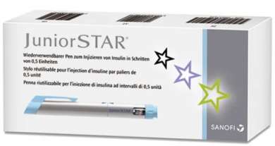 JuniorSTAR устройство для инъекций серебряное / JuniorSTAR injection device silver