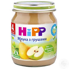 ЯБЛОКИ С ГРУШАМИ HIPP / YABLOKI S GRUSHAMI HIPP