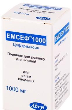 ЭМСЕФ (цефтриаксон) / EMCEPH (ceftriaxone)