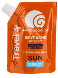 ЭМУЛЬСИЯ ДЛЯ ЗАГАРА ВОДОСТОЙКАЯ С МАСЛОМ ШИ серии SUN ENERGY / EMULSIYA DLYA ZAGARA VODOSTOYKAYA S MASLOM SHI serii SUN ENERGY