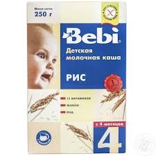 КАША МОЛОЧНАЯ РИС торговой марки BEBI / KASHA MOLOCHNAYA RIS torgovoy marki BEBI