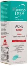 ГЕЛЬ ПРОТИВ УГРЕЙ ACNE STOP серии HIRUDO DERM OIL PROBLEM / GEL PROTIV UGREY ACNE STOP serii HIRUDO DERM OIL PROBLEM