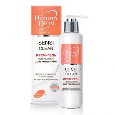 КРЕМ-ГЕЛЬ ДЛЯ УМЫВАНИЯ ПЕНЯЩИЙСЯ SENSI CLEAN серии HIRUDO DERM SENSITIVE / KREM-GEL DLYA UMIVANIYA PENYASHCHIYSYA SENSI CLEAN serii HIRUDO DERM SENSITIVE