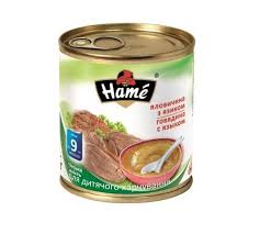 ПЮРЕ НА МЯСНОЙ ОСНОВЕ ГОВЯДИНА торговой марки HAME / PYURE NA MYASNOY OSNOVE GOVYADINA torgovoy marki HAME