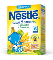 КАША МОЛОЧНАЯ 5 ЗЛАКОВ С ЯБЛОКОМ И БАНАНОМ / KASHA MOLOCHNAYA 5 ZLAKOV S YABLOKOM I BANANOM