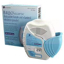 БРЕО ЭЛЛИПТА (флутиказон фуроат, вилантерол) / BREO ELLIPTA (fluticasone furoate, vilanterol)