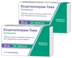 ЭСЦИТАЛОПРАМ-ТЕВА / ESCITALOPRAM-TEVA