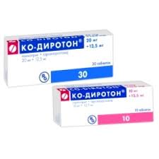 КО-ДИРОТОН (гидрохлоротиазид+лизиноприл) / CO-DIROTON (hydrochlorothiazide+lisinopril)