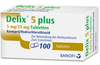 ДЕЛИКС Плюс (Рамиприл и гидрохлоротиазид) / DELIX Plus (Ramipril and hydrochlorothiazide)