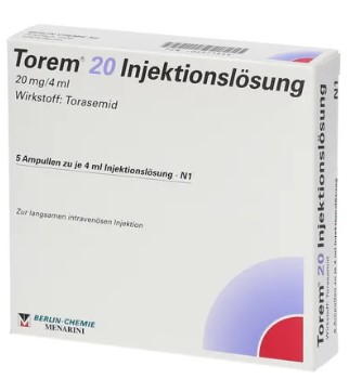 ТОРЕМ 20 (Торасемид) для инъекций / TOREM 20 (Torsemide) solution for injection