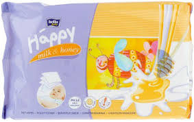 САЛФЕТКИ ВЛАЖНЫЕ ДЛЯ ДЕТЕЙ BELLA BABY HAPPY MILK & HONEY / SALFETKI VLAZHNIE DLYA DETEY BELLA BABY HAPPY MILK & HONEY