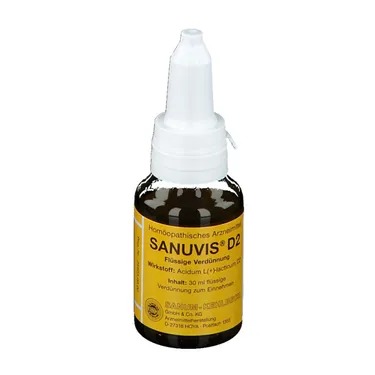 САНУВИС Д2 капли (Молочная кислота) / SANUVIS D2 drops (Acidum lacticum)