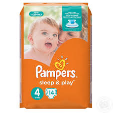 Подгузники детские ПАМПЕРС слип энд плэй / Baby diapers PAMPERS sleep and play