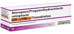 АТОВАХОН и ПРОГУАНИЛ ратиофарм / ATOVAQUONE and PROGUANIL hydrochloride ratiopharm
