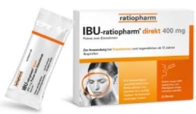 ИБУ-ратиофарм директ 400 (Ибупрофен) порошок / IBU-ratiopharm direct 400 (Ibuprofen) powder for oral use