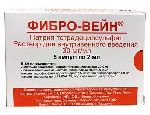 ФИБРО-ВЕЙН (натрия тетрадецилсульфат) / FIBRO-VEINE (sodium tetradecyl sulfate)