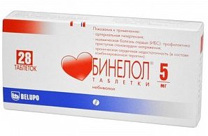 БИНЕЛОЛ (небиволол) / BINELOL (nebivolol)