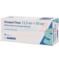 ЛОЗАРЕЛ ПЛЮС (лозартан+гидрохлоротиазид) / LOSAREL PLUS (losartan+hydrochlorothiazide)