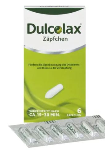 ДУЛЬКОЛАКС суппозитории (бисакодил) / DULCOLAX (bisacodyl)