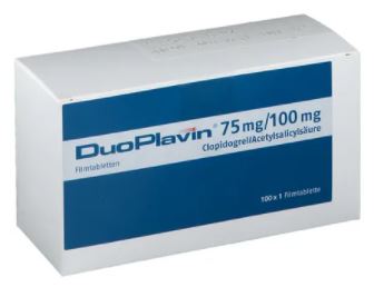 ДУОПЛАВИН (клопидогрел + ацетилсалициловая кислота) / DUOPLAVIN (clopidogrel + acetylsalicylic acid)