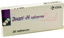 ЭНАП-Н (гидрохлоротиазид+эналаприл) / ENAP-H (hydrochlorothiazide+enalapril)