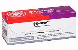ФЕРИНЪЕКТ, ФЕРИНЖЕКТ (декстриферрон) / FERINJECT (ferric carboxymaltose)