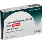 ФЕКСОФЕНАДИН / FEXOFENADINE hydrochloride табл. п/о 180 мг №20