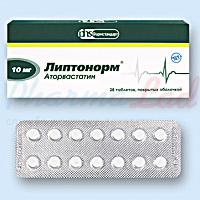 ЛИПТОНОРМ (аторвастатин) / LIPTONORM (atorvastatin)