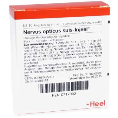 Нервус Оптиcус суис-Инъел ампулы / Nervus Opticus suis-Injeel ampoules