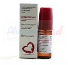 НИТРОСПРИНТ (нитроглицерин) / NITROSPRYNT (nitroglycerin)