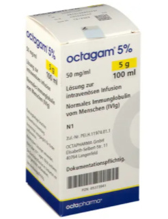 ОКТАГАМ (иммуноглобулин человека нормальный) / OCTAGAM (immunoglobulins normal human)