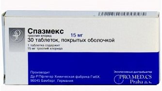 СПАЗМЕКС (Троспия хлорид) / SPASMEX (Trospium chloride)