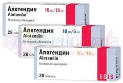 АЛОТЕНДИН (бисопролол + амлодипин) / ALOTENDIN (bisoprolol + amlodipine)