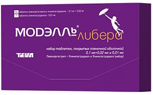 МОДЭЛЛЬ ЛИБЕРА (этинилэстрадиол+левоноргестрел) / MODELLE LIBERA (ethinylestradiol+levonorgestrel)