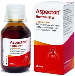 АСПЕКТОН средство от кашля (Жидкий экстракт исландского мха) / ASPECTON Hustenstiller (Icelandic moss fluid extract)