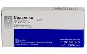 СПАЗМЕКС (Троспия хлорид) / SPASMEX (Trospium chloride)