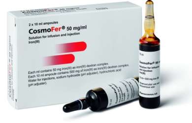 КОСМОФЕР (железа (III) гидроксид декстран) / COSMOFER (ferric (III) hydroxide destrane)