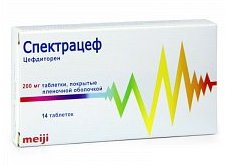 СПЕКТРАЦЕФ (цефдиторен) / SPECTRACEF (cefditoren)