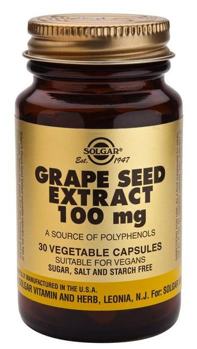 СОЛГАР ЭКСТРАКТ ВИНОГРАДНЫХ КОСТОЧЕК (БАД) / SOLGAR GRAPE SEED EXTRACT