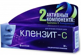 КЛЕНЗИТ-С (клиндамицин+адапален) / CLENZIT-C (clindamycin+adapalene)