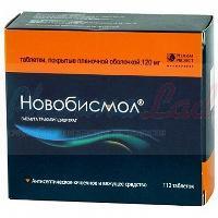 НОВОБИСМОЛ (висмута трикалия дицитрат) / NOVOBISMOL (bismuthate, tripotassium dicitrato)