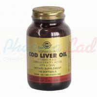 СОЛГАР ЖИР ПЕЧЕНИ ТРЕСКИ (БАД) / SOLGAR COD LIVER OIL