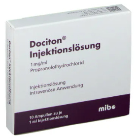 ДОЦИТОН, ДОСИТОН ампулы (Пропранолол) / DOCITON ampoules (Propranolol)