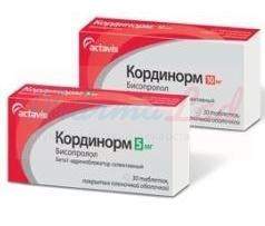 КОРДИНОРМ (бисопролол) / CORDINORM (bisoprolol)