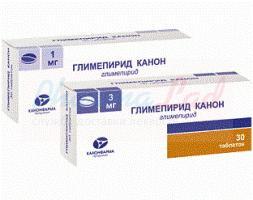 ГЛИМЕПИРИД КАНОН (глимепирид) / GLIMEPIRIDE CANON (glimepiride)