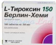 L-ТИРОКСИН (левотироксин натрия) / L-THYROXIN (levothyroxine sodium)